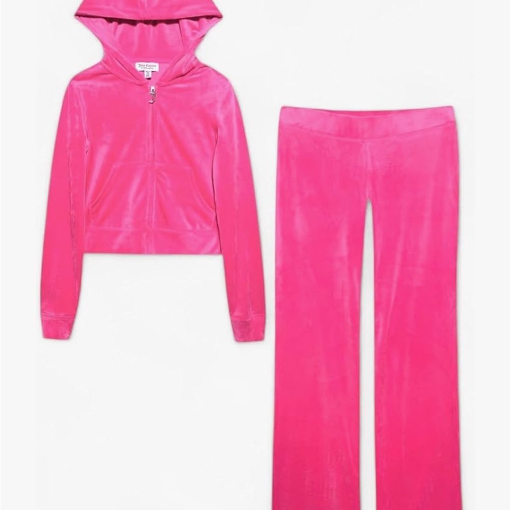 Juicy Couture Vibrant Pink Velour Set